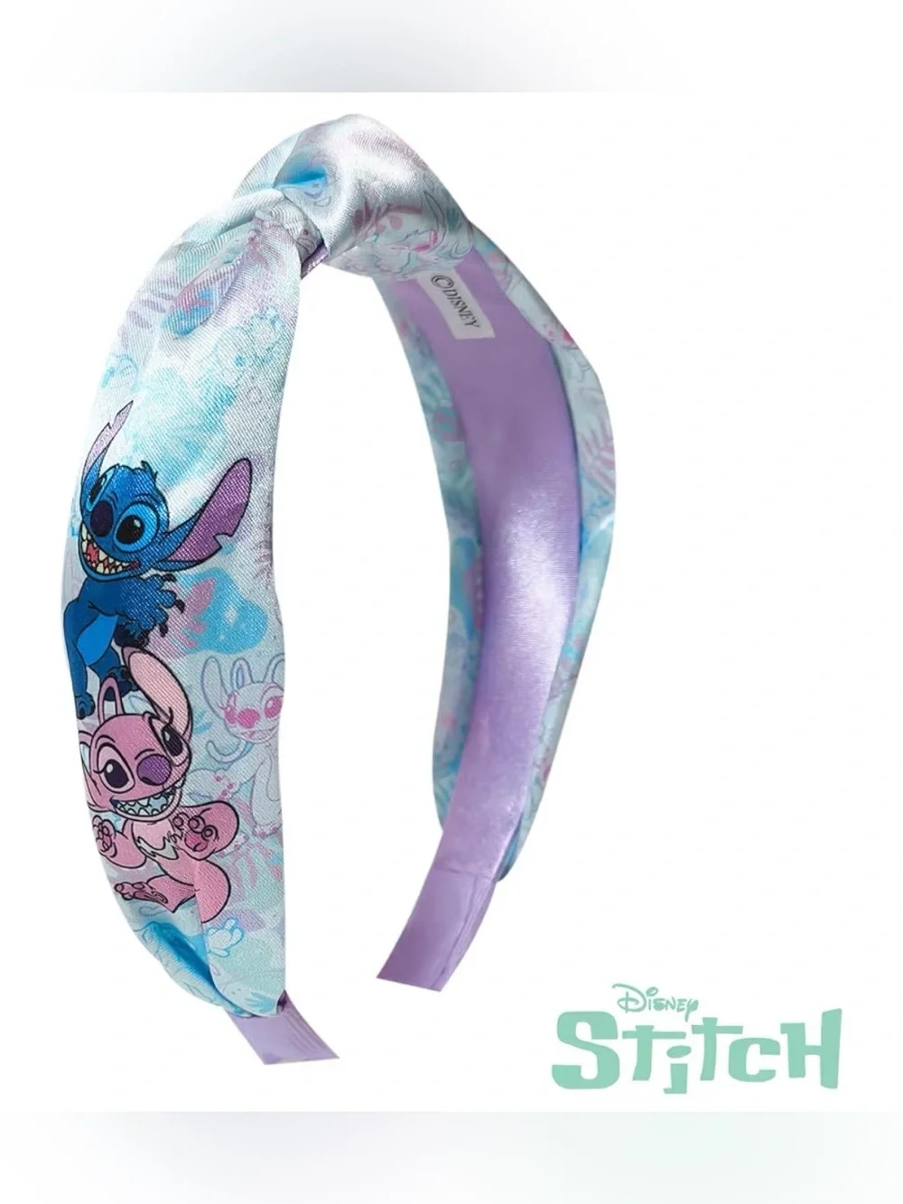 Disney Stitch Padded Headband Blue Floral Character Hair Accessory NEW Gift